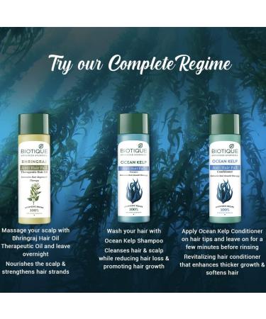 Biotique Kelp Fresh Growth Protein Shampoo for Fine and Thinning Hair 120ml - Buy Online on GoSupps.com