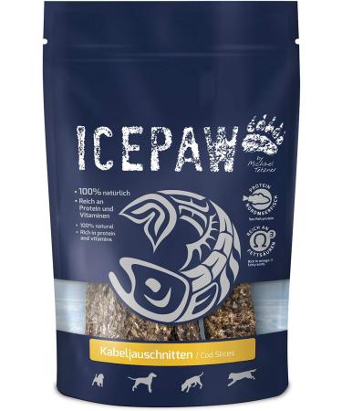 ICEPAW Cod Slices for Dogs - Dental Care Snack | Dried Cod Skin | 1 Bag (4 Pieces) - International Shipping Available - Buy Online on GoSupps.com