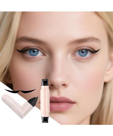 Eye Corner Stamp 2 Point Eye Makeup Stamp Creamy Gel Stencil Precise Cosmetics Daily for Women and Beginners Black - Buy Online on GoSupps.com