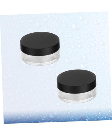 Beavorty 2Pcs travel powder container Cosmetic Powder Case Makeup Case Powder box makeup box portable 6.5X3cm Black - Buy Online on GoSupps.com