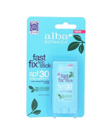Alba Botanica  Sunscreen Sun Stick SPF 30  0.5 Ounce