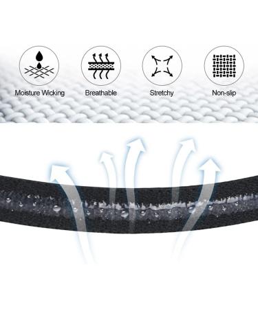 URAQT Sport Headbands 9 Pcs - Non-Slip Elastic Silicone Hairband for Women and Men - Athletic Sweat Bands for Running, Gym, Yoga - 9Pcs Thin - Buy Online on GoSupps.com