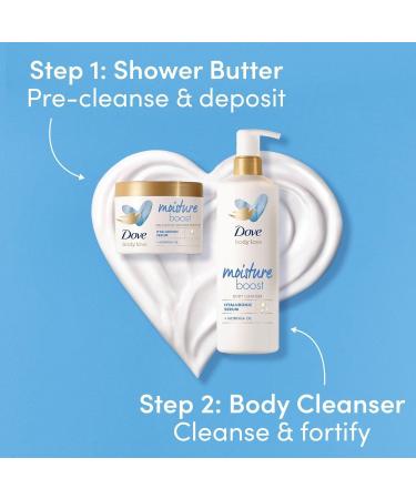 Dove Body Love Range of Age Embrace & Moisture Boost Pre Cleanse Shower Body Butter 283g & Body Cleanser 517ml Suitable for Mature & Dry Skin - Pick any 3 of Your Favorite This Mothers Day - Buy Online on GoSupps.com