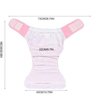 Adult Swim Diapers - Waterproof Washable & Reusable Cloth Diapers for Older Adults - Standard Size Pink - Buy Online on GoSupps.com