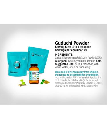 Dr. Wakde's 500g Guduchi Powder (Giloy) - Pure Raw Ayurvedic Herb - Vegan, Same Day Dispatch - Buy Online on GoSupps.com