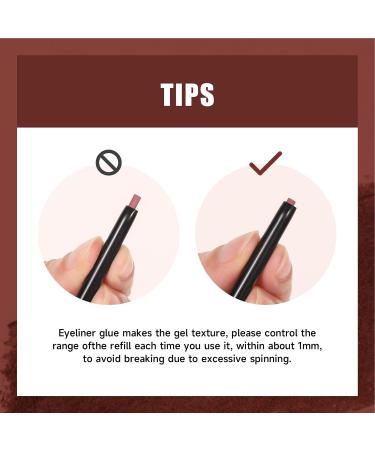Gel Eyeliner Pencil Soft Eyeliner Pencil | Stay On Eye Liner Anti-Perspiration Waterproof Strong Color Stroking Effect For Creating Dramatic Catwalk Style Eyeshadow Primer Makeup Rowces B01# - Buy Online on GoSupps.com