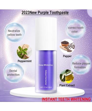 Purple Toothpaste for Teeth Whitening | Breaks Down Surface Pigmentation | Shop Now - Buy Online on GoSupps.com