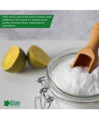 Elixir Gardens Citric Acid Fine Grade | 100% Anhydrous GMO Free | 250g - 25kg | Supplied in a Bag or Tub | 250g Bag - Buy Online on GoSupps.com