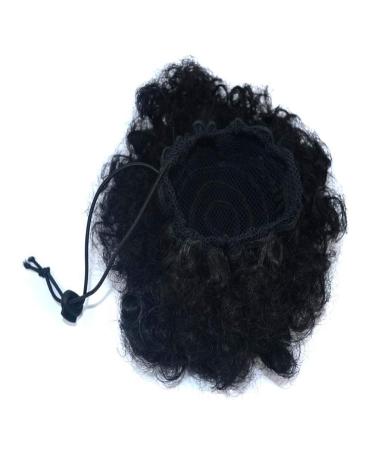 Coolbers Afro Puff Drawstring Ponytail - Synthetic Curly Chignon Hair Bun Extensions with Clips | Large 4 Size - Buy Online on GoSupps.com