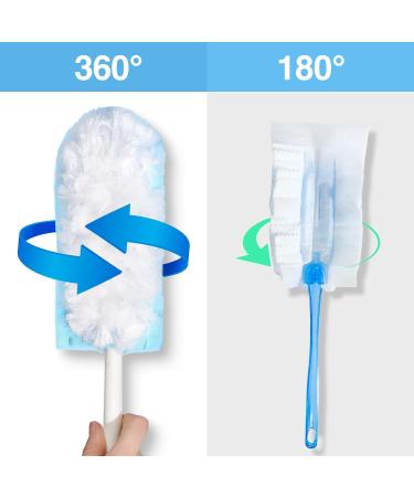 Kecung 12 Duster Refills and 1 Handle 360 Heavy Duty Duster Refills Multi Dusters for Cleaning Home & Car for Ceiling Easy Install - Buy Online on GoSupps.com