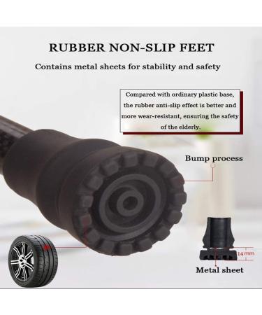 Walking Stick with Box Teleswalking Cane Height Adjustable Ultralight Carbon Fiber Crutches with Wooden T-Handle and Non-Slip Rubber Tip Balancing Mobility Aid for Elderly Elegant - Buy Online on GoSupps.com