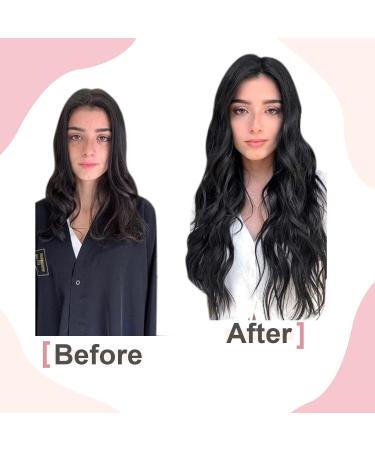 Easyouth Keratin Bonding Hair Extensions | Jet Black Remy Hair | 14 Inch Nail Tip | 50g/50 Pieces - Buy Online on GoSupps.com