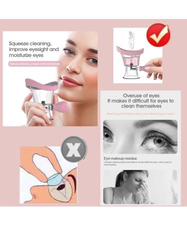 Zalati Eye Wash Cup - Pink | Eye Bath Cleaner Bottle for Effective Eye Care - Buy Online on GoSupps.com