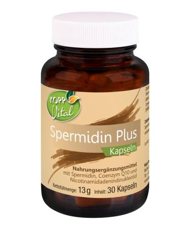 KOPP Vital Spermidine Plus capsules with coenzyme Q10 + nicotinamide adenine dinucleotide - 13 g 30 capsules dietary supplement
