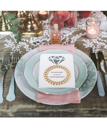 Bridesmaid Hair Ties Set of 10 - Champagne Scrunchies for Bachelorette Party & Wedding Decorations - Buy Online on GoSupps.com