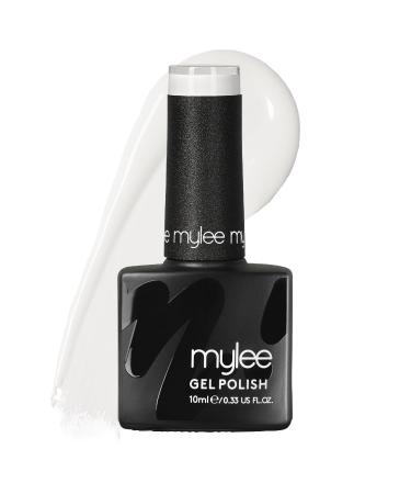 Mylee Gel Nail Polish 10ml Break the Ice UV/LED Soak-Off Nail Art Manicure Pedicure for Professional Salon & Home White Range - Long Lasting & Easy to Apply MG0110 - Break The Ice