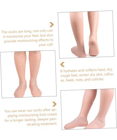 Mikinona 1pair Exfoliating Moisturizing Socks Girl Socks Foot Protection Covers Pumps High Heels for Women Spa Socks Overnight Ladies Pumps Girl Heels Sebs Women's Socks - Buy Online on GoSupps.com
