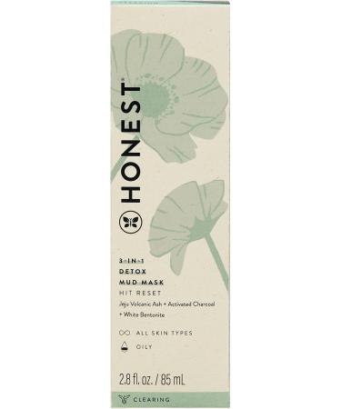 3-In-1 Detox Mud Mask by Honest for Women - 2.8 oz Mask - Buy Online on GoSupps.com
