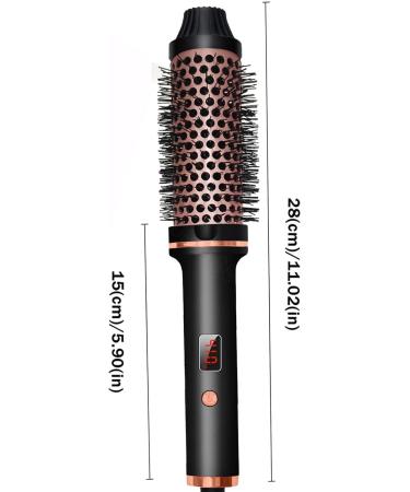 Hair Styling Brush - Straightening and Curling Comb Adjustable Heat for Quick Styling | Sleek Straightener and Curler for Effortless Hair Transformation Travel-Friendly Tool for Women Girls - Buy Online on GoSupps.com