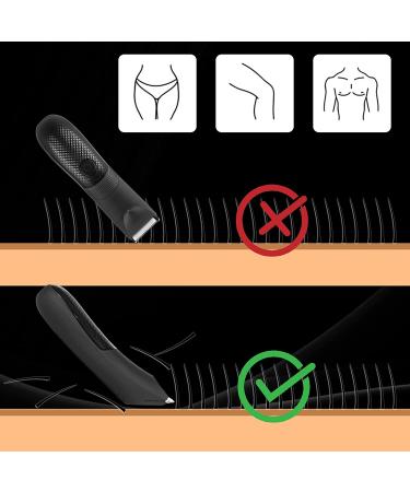 Men's Body Hair Trimmer and Ball Shaver - Electric Groomer with LED, Ceramic Blades, USB Charging - XL Black - Buy Online on GoSupps.com
