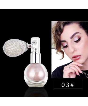 GL-Turelifes Highlighter Loose Powder Spray Glitter Powder Spray Shimmer Sparkle Powder Makeup Spray for Hair Face Body Cosmetic (#3 Nude Pink) - Buy Online on GoSupps.com