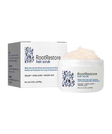 100g Hair Scrub for Scalp Exfoliating Hair Mask with Salicylic Acid & Sea Salt to Reduce Hair Loss Remove Buildup Soothe Itchy Scalp and Promote Thicker Healthier Hair Growth