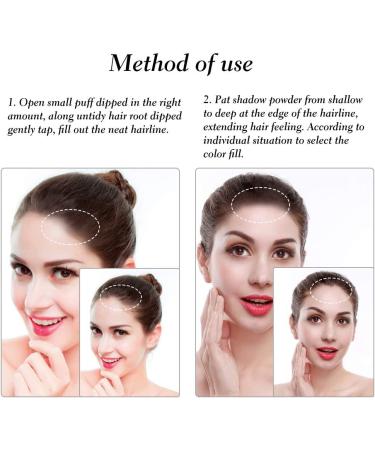  MARURY Makeup Hairline Powder Hair Shadow Hairline Powder Cosmetic Beauty Hairline Shadow Eye Shadow Fine Roots Cover Powder Instant Hair Powder for Men and Women (Color : #1) - Buy Online on GoSupps.com