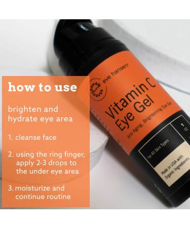 Eve Hansen Vitamin C Eye Gel and Facial Serum - Brightening and Hydrating Skincare Solution - Buy Online on GoSupps.com