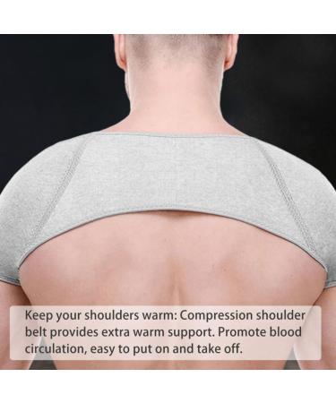 Double Shoulder Support Brace Pain Relief Compression Shoulder Warm Wrap Protector M Shoulder Warm Support - Buy Online on GoSupps.com