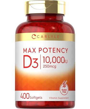Carlyle Max Potency Vitamin D 10000 IU - 400 Softgels