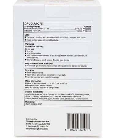 Globe First Aid Burn Cream Packets - Box of 144 | Advanced Relief for Minor Burns, Cuts, and Scrapes - Buy Online on GoSupps.com