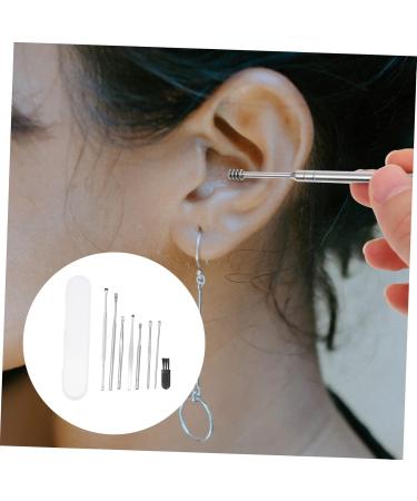 FOMIYES 4 Sets Ear Spoon Set - 8 Stainless Steel Ear Wax Pick Tools & Ear Cleaner Kit for Safe Ear Cleaning - Buy Online on GoSupps.com