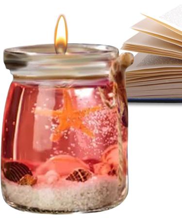 Oceans Theme Gel Candle - Blue Purple Pink Scented | Starfish Whelk Aromatherapy for Meditation & Relaxation | 2024 New Release - Buy Online on GoSupps.com