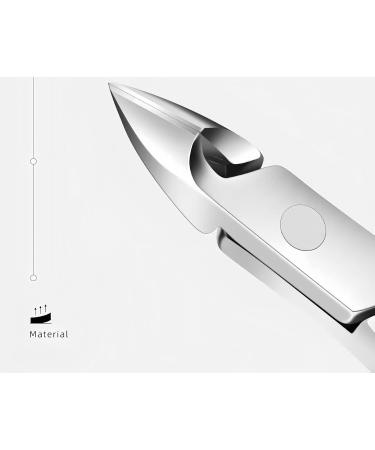 Set of 2 Cuticle Trimmer with Cuticle Pusher Cuticle Remover Cuticle Nipper Professional Stainless Steel Cuticle Cutter Clipper Durable Pedicure Manicure Tools for Fingernails and Toenails (Silver) - Buy Online on GoSupps.com
