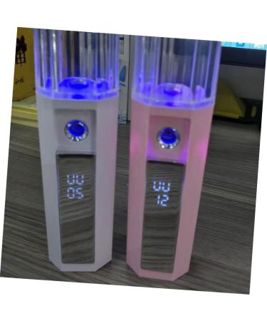 Baluue 1pc Portable Humidifier Portable Face Steamer Mini Facial Mister Nano Mist Sprayer Atomizer White - Buy Online on GoSupps.com