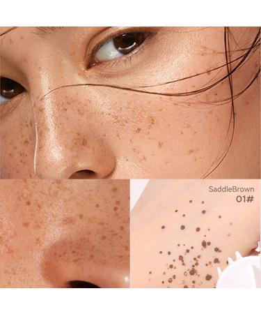 Erinde Liquid Freckle Pen Stamp in 01 Saddle Brown - Waterproof, Long Lasting, Quick Dry Freckles Makeup for Natural Sunkissed Look - Buy Online on GoSupps.com
