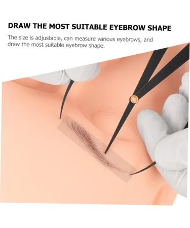 Beavorty 3pcs Golden Ratio Eyebrow Measuring Rulers Eyebrow Mapping Ruler Stainless Steel Eyebrow Ruler Scale 16.3x5.3cmx3pcs Blackx3pcs - Buy Online on GoSupps.com