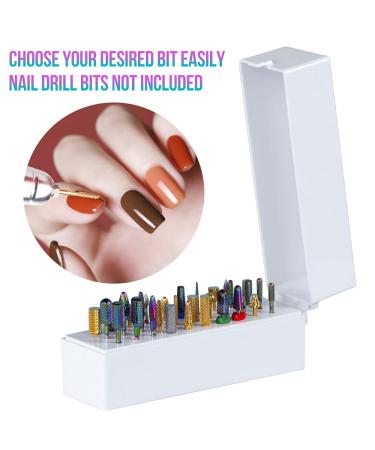Rosy Finch Nail Drill Bits Holder - 30 Holes Portable Storage Stand for Acrylic Nail Tools - Buy Online on GoSupps.com