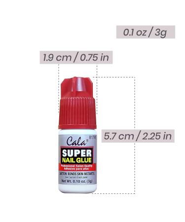 Cala Super Nail Glue Professional Salon Quality | Quick and Strong Nail Liquid Adhesive 1 Bottle - Buy Online on GoSupps.com