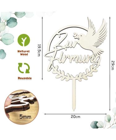 Custom Wooden Confirmation Cake Topper | Unique Confirmation Decoration for Boys & Girls - Buy Online on GoSupps.com