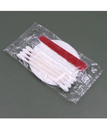 100-Piece Hotel Cosmetics Set | Bulk Hotel Amenities Kit | Individually Packed Hygiene Products for Hotels & Hospitals - Cotton Pads Swabs & Nail Files - Buy Online on GoSupps.com