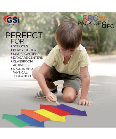 GSI Spot Markers for Kids Education and Classroom Activities - Non-Toxic, Non-Slip Arrow Markers - Buy Online on GoSupps.com