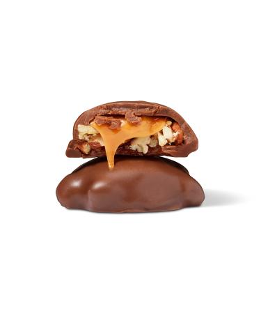 DeMet's Turtles Milk Chocolate Caramel Nut Cluster | Original Pecan | 17.5 oz Bag | Gooey Nutty Chocolate Cluster Shape - Buy Online on GoSupps.com