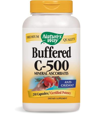 Nature's Way Buffered C-500 500mg - 250 Capsules for Optimal Immune Support - Buy Online on GoSupps.com