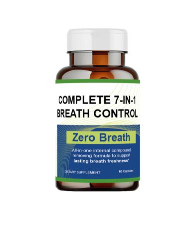 Zero Breath Capsules Zero Breath 7 in 1 Bad Breath Solution with Organic Chlorophyllin Natural Mint Extract Magnesium Citrate and More
