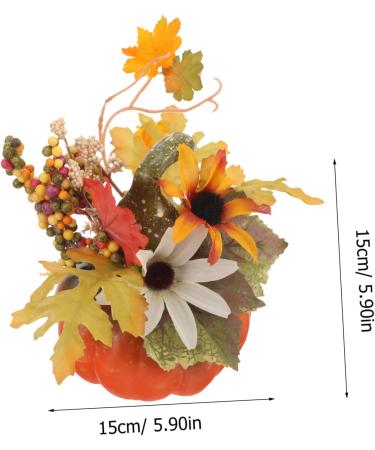 Zerodeko 9 Pcs Halloween Pumpkins Statue Pumpkin Decoration Artificial Pumpkins Bulk Artificial Gourd Pumpkin Flowers Ornament Halloween Pumpkins Decoration Realistic Mix Flower Arrangement As Shownx3pcs Mx3pcs - Buy Online on GoSupps.com