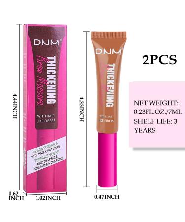 2 Pcs Auburn Individually Packaged Eyebrow Gel & Makeup Set - Smudge-Proof, Waterproof, Long Lasting, Thick & Long Eyelash - Ideal Gift for Women and Girls - Buy Online on GoSupps.com