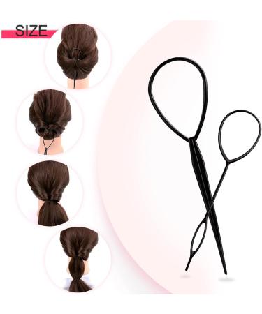 Hanyousheng Hair Bands 1000 Pcs Hair Elastic Bands Black and Clear Small Hair Bands Small Elastic Bands for Hair for Kids Hair Braiding Wedding Hairstyle With Band Removal Hook+2 Hair Braid Tools - Buy Online on GoSupps.com