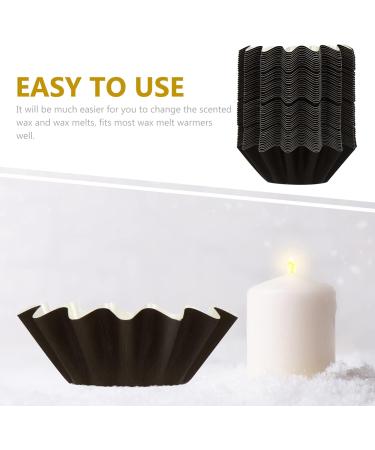 Buy HOMSFOU 50pcs Leak Proof Wax Melt Liners for Candle Warmers - Black Electric Wax Warmer Inserts for Scented Wax - Buy Online on GoSupps.com