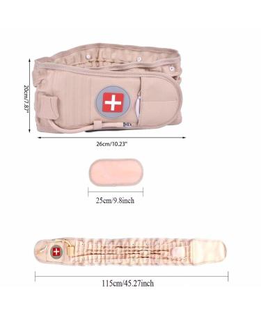MOUSKE Back Decompression Belt | Inflatable Waist Support for Lumbar Relief | International Shipping - Buy Online on GoSupps.com